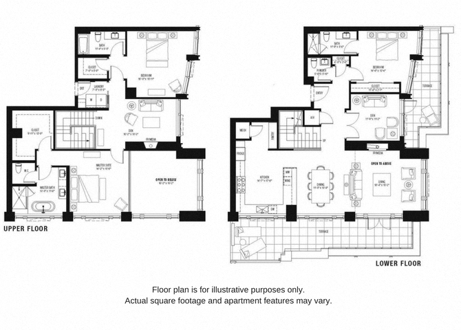 Floor plan at The Bravern, Bellevue, 98004